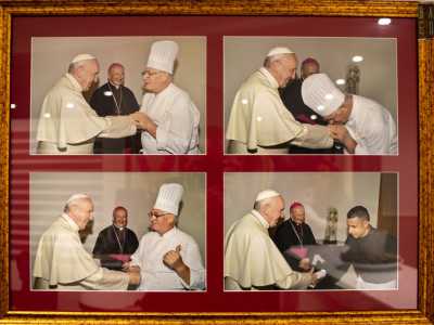 �Dopo la divisione del locale di pap� - afferma Bruno - ho avuto per� un percorso di crescita come chef, riuscendo a togliermi grandi soddisfazioni, come quella di ospitare due papi nel mio locale: Wojtyla nel 1984 e Francesco nel luglio di due anni fa�